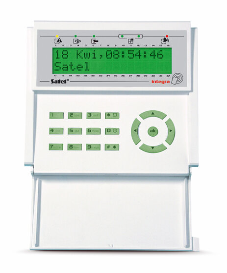 SATEL INT-KLCDR-GR LCD klávesnica